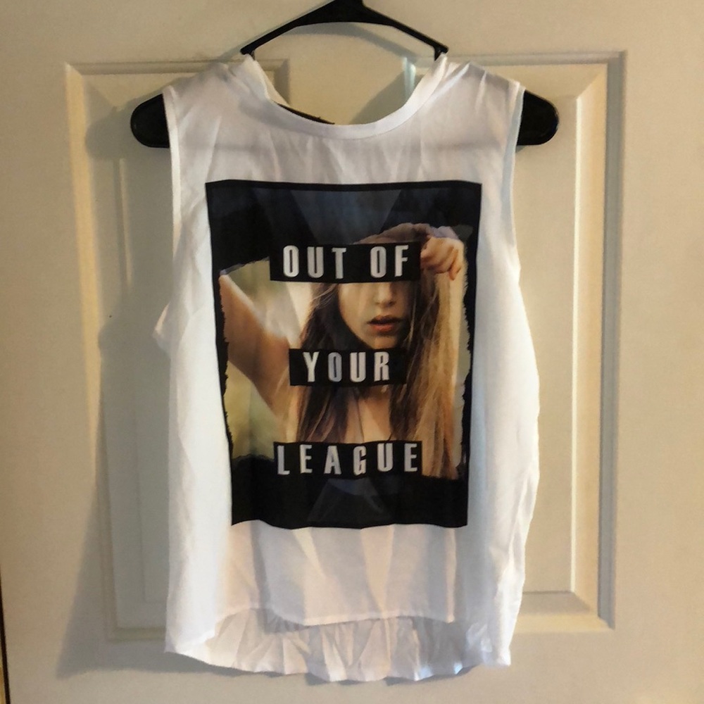Express white tank top